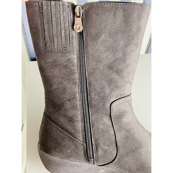 Aravon Fairlee Mid Boot Black Leather Size 8.5 2E Waterproof Women’s NEW Winter - Picture 5 of 7